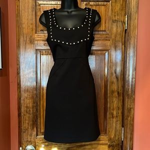 Black Gold Studded Sleeveless Dress
